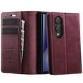 Samsung Galaxy Z Fold8 Caseme 033 Calf Texture Wallet Case with RFID Blocking - Red