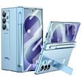 Samsung Galaxy Z Fold8 Ultra Magnetic Hinge Case with Stylus and Tempered Glass Screen Protector - Blue