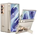 Samsung Galaxy Z Fold8 Ultra Magnetic Hinge Case with Stylus and Tempered Glass Screen Protector - Champagne Gold