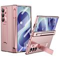 Samsung Galaxy Z Fold8 Ultra Magnetic Hinge Case with Stylus and Tempered Glass Screen Protector - Rose Gold