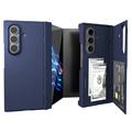 Samsung Galaxy Z TriFold Case with Card Slot and Multi-Angle Stand - Dark Blue