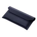 Samsung Galaxy Z TriFold Envelope Leather Case with Magnetic Closure - Dark Blue
