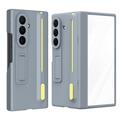 Samsung Galaxy Z TriFold Kickstand Case with Tempered Glass Screen Protector and Stylus Pen - Grey