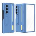 Samsung Galaxy Z TriFold Kickstand Case with Tempered Glass Screen Protector and Stylus Pen - Sky Blue
