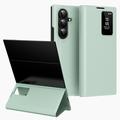 Samsung Galaxy Z TriFold Smart Clear View Flip Case with Card Slot - Light Green