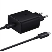 Samsung USB-C Fast Travel Charger with Cable EP-TA845EBE / EP-DW767JBE - 45W - Bulk - Black