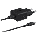 Samsung USB-C Power Adapter with Cable EP-T2510XBEGEU - 25W - Black