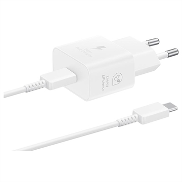 Samsung USB-C Power Adapter with Cable EP-T2510XWEGEU - 25W - White