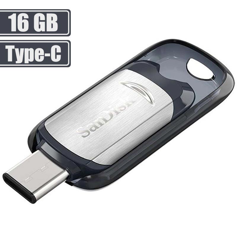 SANDISK ULTRA 16GB USB TYPE-C FLASH DRIVE SDCZ450-016G-G46