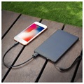 Sandberg Urban Solar Power Bank 10000mAh - USB-C, USB - Black