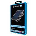 Sandberg Urban Solar Power Bank 10000mAh - USB-C, USB - Black