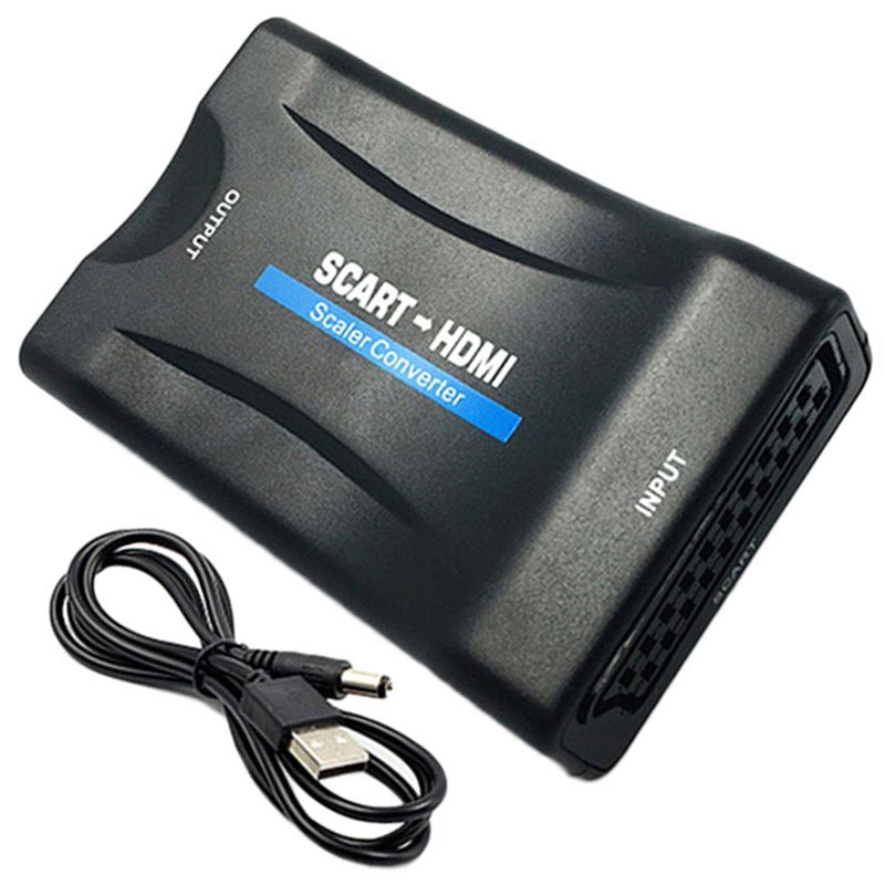 SCART to HDMI Converter Cable SCART > HDMI OLD DVD TO HD TV Video