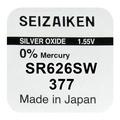 Seizaiken 377 SR626SW Silver Oxide Battery - 1.55V