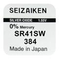 Seizaiken 384 SR41SW Silver Oxide Battery - 1.55V