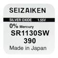 Seizaiken 390 SR1130SW Silver Oxide Battery - 1.55V