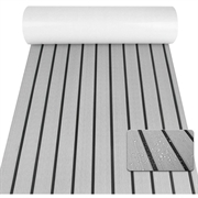 Self-Adhesive EVA Foam Boat Flooring Mat - 240x60x0.6cm - Light Grey