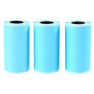 Self-Adhesive Instant Photo Thermal Paper - 3 Pcs. - Blue