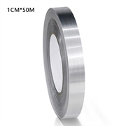 Self-Adhesive Waterproof Decorative Sealing Tape - 1cm x 50m - Silver