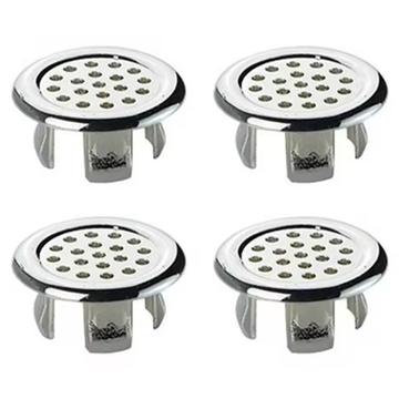 Set of 4 Decorative Overflow Rings for Sink - Mesh Ring