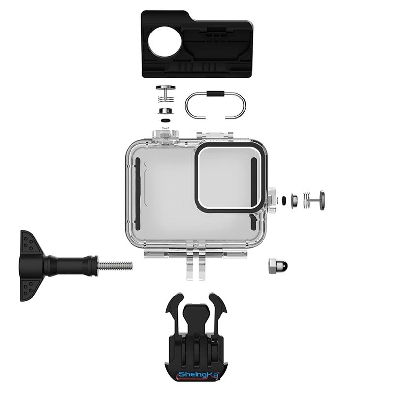 Sheingka Flw 318 Gopro Hero 8 Black Waterproof Case Transparent