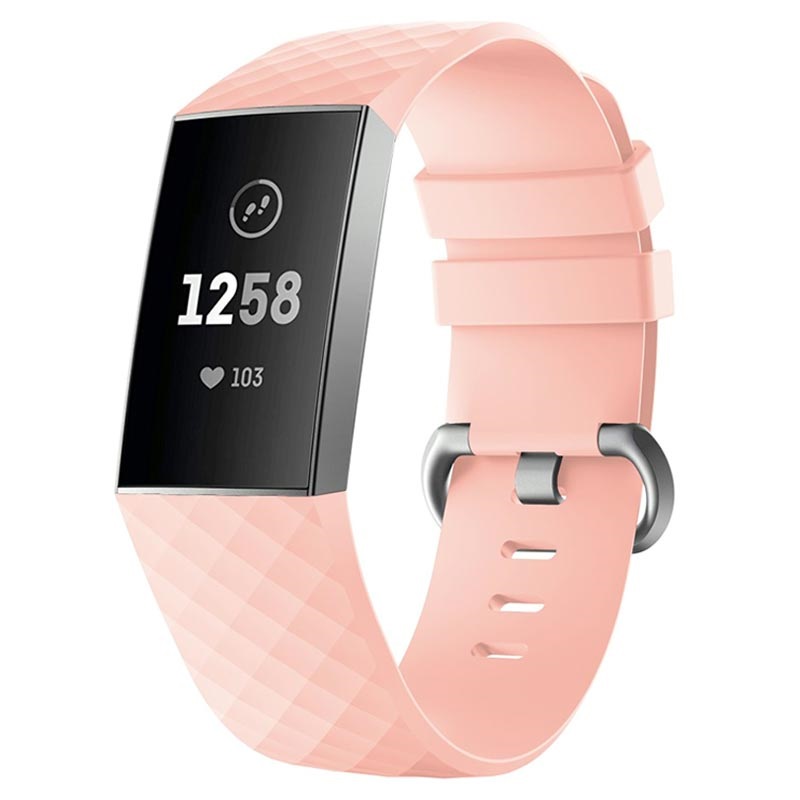 pic Pink Fitbit Images fitbit charge 3 silicone wristband with connectors pink