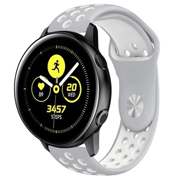 Samsung Galaxy Watch Active Silicone Band - White / Grey