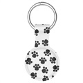 Apple AirTag Silicone Case with Keychain - Paw Print