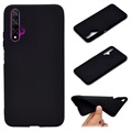 Huawei Nova 5T, Honor 20/20S Silicone Case - Flexible and Matte - Black