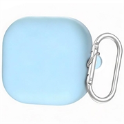 Samsung Galaxy Buds 4/Buds 4 Pro Silicone Case with Carabiner - Sky Blue