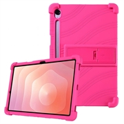 Samsung Galaxy Tab S11 Silicone Case with Kickstand - Hot Pink