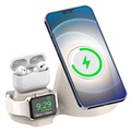 Silicone Charging Dock AJGJZJ123 - MagSafe, AirPods, Apple Watch - White