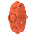 Silicone Pop It Bracelet for Kids & Adults - Orange