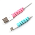 Silicone Spiral Cord and Cable Protector / Organizer - 4 pcs.