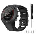 Silicone Strap for Suunto Ambit3 Peak/Sport/Vertical - Black