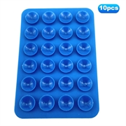 Adhesive Silicone Suction Cup Phone Holder - Blue