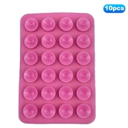 Adhesive Silicone Suction Cup Phone Holder - Pink
