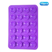 Adhesive Silicone Suction Cup Phone Holder - Purple