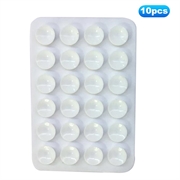 Adhesive Silicone Suction Cup Phone Holder - White