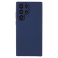 Silky Samsung Galaxy S22 Ultra 5G Silicone Case - Dark Blue