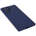 Silky Samsung Galaxy S22 Ultra 5G Silicone Case - Dark Blue