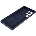 Silky Samsung Galaxy S22 Ultra 5G Silicone Case - Dark Blue