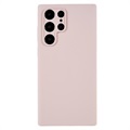 Silky Samsung Galaxy S22 Ultra 5G Silicone Case - Pink