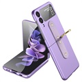 Samsung Galaxy Z Flip3 5G Case with Metal Ring - Purple
