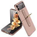 Samsung Galaxy Z Flip3 5G Case with Metal Ring - Rose Gold