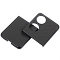 Huawei P50 Pocket Slim Cover - Carbon Fiber - Black