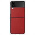 Samsung Galaxy Z Flip3 5G Slim Cover - Genuine Leather - Red