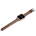Apple Watch Series 7/SE/6/5/4/3/2/1 Slim Leather Strap - 45mm/44mm/42mm - Coffee