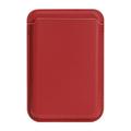 Slim Magnetic Card Holder - MagSafe Compatible - Red