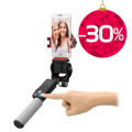 Smart 360-Degree Rotation Wireless Selfie Stick - Black