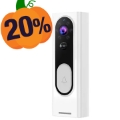 Smart Wireless Video Doorbell Camera with PIR Motion Sensor - White